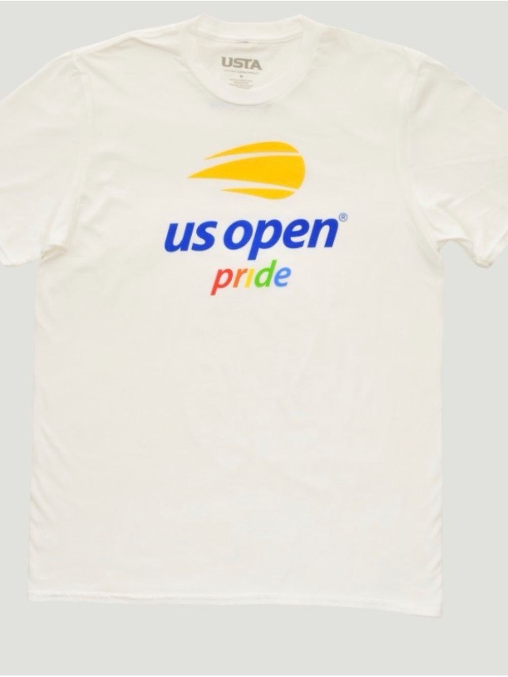 Official US Open Tennis Pride T-Shirt - White (Size Medium, Gently Used)
